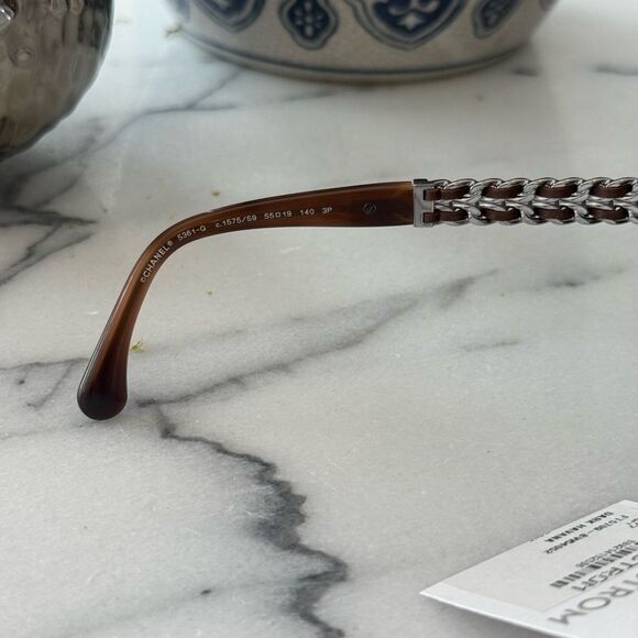 NWT Chanel Cat Eye Braided Chain Arms
Sunglasses no case - Picture 10 of 11